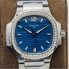 PPF Factory Replica Patek Philippe Nautilus 7118-1200A-001 V4 Diamond-set For Sale - Replica Watch Wholesale