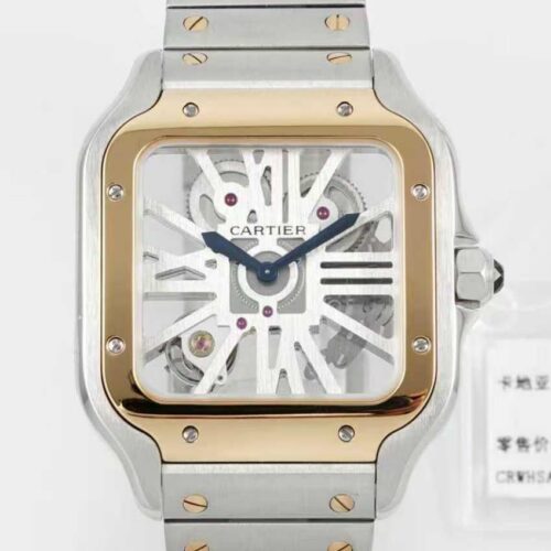 AF Factory Replica Cartier Santos WHSA0012 Skeleton Dial For Sale - Replica Watch Wholesale