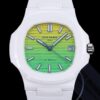 AET Factory Replica Patek Philippe Nautilus 5711 White Rubber Strap For Sale - Replica Watch Wholesale