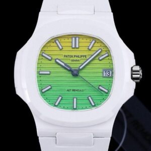 AET Factory Replica Patek Philippe Nautilus 5711 White Rubber Strap For Sale - Replica Watch Wholesale