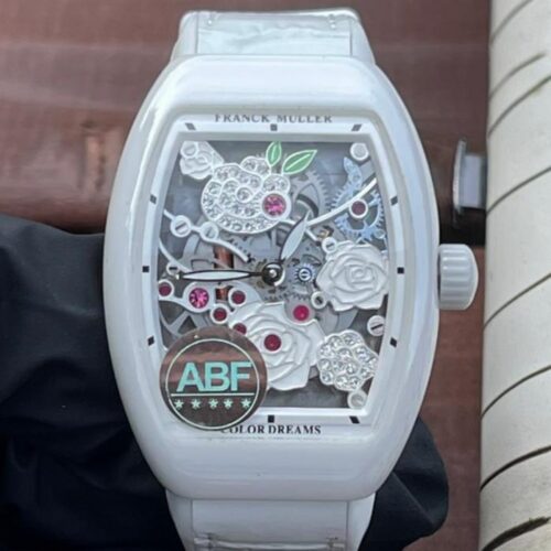 ABF Factory Replica Franck Muller Vanguard V32 S6 SQT ROSE Skeleton For Sale - Replica Watch Wholesale