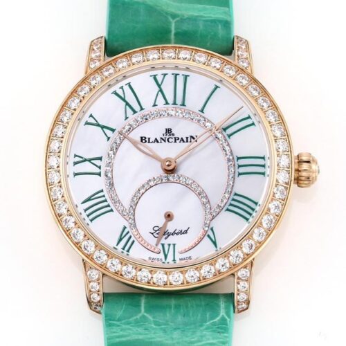 V+ Factory Replica Blancpain Ladybird 3661A-2954-55B Alligator Leather Strap For Sale - Replica Watch Wholesale