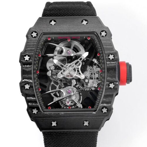RM Factory Replica Richard Mille Tourbillon RM27-02 Carbon Fiber Bezel For Sale - Replica Watch Wholesale