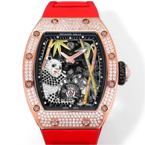 RM Factory Replica Richard Mille Tourbillon RM26-01 Panda Bamboo Dial For Sale - Replica Watch Wholesale
