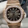 PP+ Factory Replica Patek Philippe Nautilus 5723-1R-010 Diamond-set Bezel For Sale - Replica Watch Wholesale