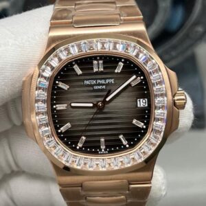 PP+ Factory Replica Patek Philippe Nautilus 5723-1R-010 Diamond-set Bezel For Sale - Replica Watch Wholesale
