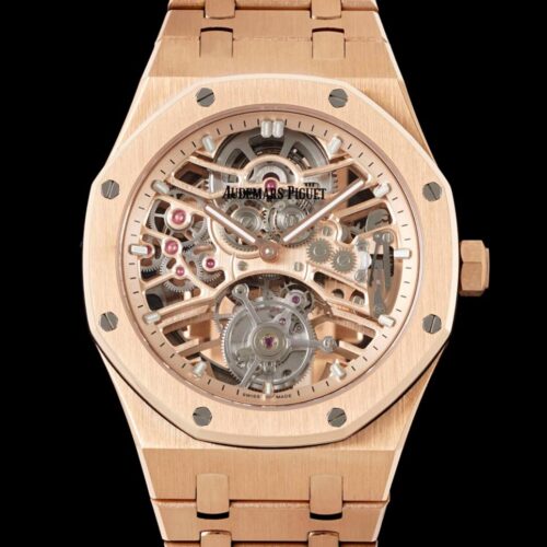 APP Factory Replica Audemars Piguet Royal Oak Tourbillon 26735SG.OO.1320SG.01 Gold-plated Case For Sale - Replica Watch Wholesale
