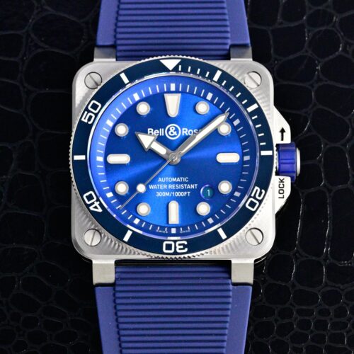 BR Factory Replica Bell Ross INSTRUMENTS BR03A-D-BLU-ST-SRB Ceramic Bezel For Sale - Replica Watch Wholesale