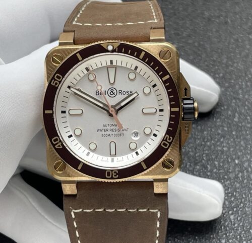BR Factory Replica Bell Ross INSTRUMENTS BR0392-D-WH-BR-SCA 42MM For Sale - Replica Watch Wholesale