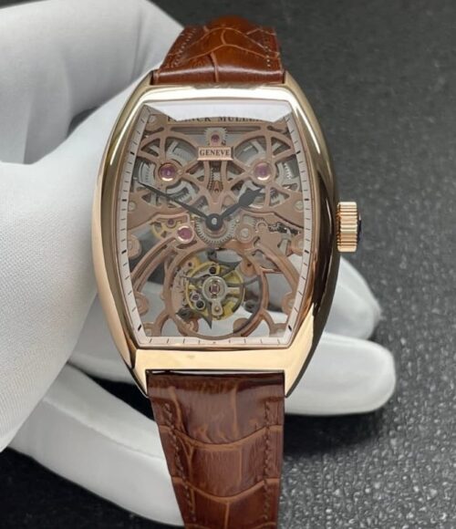 ABF Factory Replica Franck Muller GRAND COMPLICATIONS 8889 T G SQT BR Rose gold For Sale - Replica Watch Wholesale