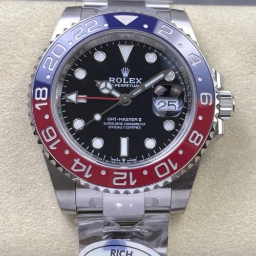RICH Factory Replica Rolex GMT Master II m126710blro-0002 Oystersteel For Sale - Replica Watch Wholesale