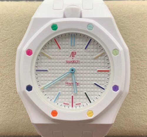 Replica Audemars Piguet x Swatch Royal Pop Bioceramic HUIT BLANC For Sale - Replica Watch Wholesale
