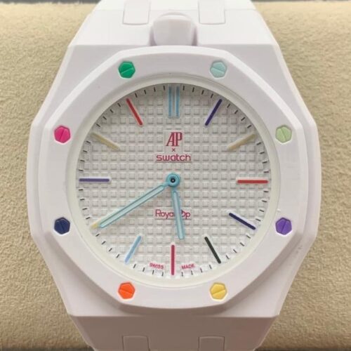 Replica Audemars Piguet x Swatch Royal Pop Bioceramic HUIT BLANC For Sale - Replica Watch Wholesale